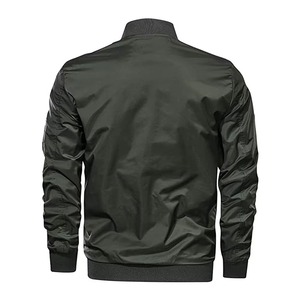 แจ็คเก็ตบอมเบอร์ผู้ชายขายดีที่สุด รับทำโลโก้ ดีไซน์ใหม่ คอตั้ง สำหรับฤดูหนาว ผลิตจากโพลีเอสเตอร์กันน้ำ - Product Image 2