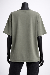 T-shirt en coton surdimensionné pour femme, imprimé graphique, coupe ample, style streetwear décontracté, col rond, épaules tombantes, tee-shirt tendance - Product Image 2