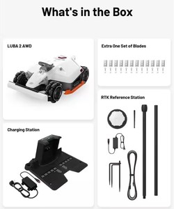 Cortacésped robótico Luba 2 Ai, éxito de ventas, con tracción en las cuatro ruedas, RTK, altura de corte ajustable de 15.8 pulgadas, en venta. - Product Image 3