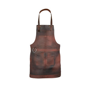 Tablier Personnalisé pour Femmes et Hommes, Tablier de Cuisinier en Cuir Durable Fabriqué en Usine, Modèle 2026 Personnalisable - Product Image 1