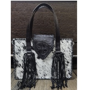 Haute qualité marron peau de vache véritable sac fourre-tout en cuir pour femmes nouveau Style fermeture à glissière sac à main vente chaude sacs à main pour les filles - Product Image 2