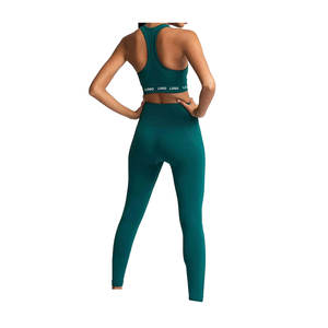Ropa deportiva personalizada para mujer, conjuntos de Fitness de secado rápido, transpirable, conjunto de ropa activa para mujer, logotipo personalizado, conjunto de ropa de Yoga de Color liso para mujer - Product Image 1
