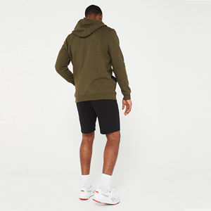 Hombres Casual Slim Fit Cremallera Sudaderas Ligero Algodón Poliéster Grueso Cálido Deporte Hombres Active Wear Cremallera Sudadera con capucha - Product Image 2