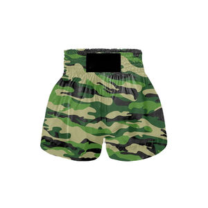 Pantalones Cortos de Muay Thai, MMA, Boxeo y Taekwondo Unisex Personalizables, Transpirables, Tela de 120 Gramos, Diseño Sólido de Dos Colores - Product Image 4