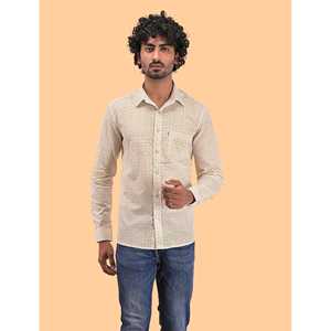 Chemise pour homme, 100% coton, imprimée avec des motifs floraux à pois, décontractée, manches longues, options de tissu popeline Oxford, fabrication ODM/OEM - Product Image 1