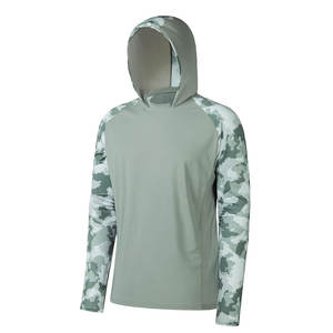 Sudadera con Capucha de Pesca para Hombre, Ligera, Personalizada, de Secado Rápido, Manga Larga, Protección UPF 50, Impresión por Sublimación, Transpirable, 100% Poliéster, Alta Calidad - Product Image 1