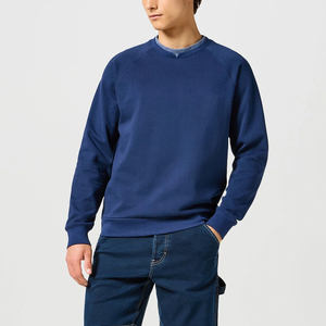 Sudadera de cuello redondo de algodón 100% para hombre a la moda, sudaderas y sudaderas cálidas de lana de algodón en blanco de gran tamaño de alta calidad - Product Image 2