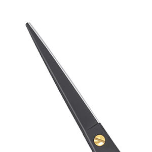 Ciseaux de coiffure professionnels droits en acier inoxydable Ciseaux de coiffeur noirs Ciseaux de coiffeur Bord tranchant - Product Image 2