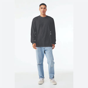 Haute qualité mode pas cher en gros personnalisé sonnerie T-shirt haute qualité 100% à manches longues coton hommes t-shirts OEM entretenu - Product Image 4