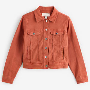 Chaquetas Vaqueras Clásicas Holgadas para Mujer, Ecológicas, Elegantes, Ropa de Abrigo de Moda para Otoño e Invierno, Personalizables, Casuales, Modernas, al por Mayor - Product Image 1