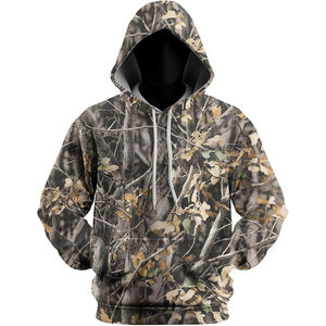 Sudaderas con capucha de camuflaje extragrandes, sudadera informal holgada, estilo urbano, jersey cálido, ropa de invierno - Product Image 4