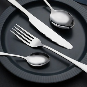 Recién llegado, juego de cubiertos de acero inoxidable de lujo, utensilios de cocina para bodas en casa, artículos de regalo de Metal Premium - Product Image 3