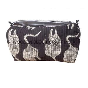 Soft Cotton Bohemian Tassel Eco-Friendly Fashion Trend Handheld Cosmetic <b>Bag</b> with Zipper Pouch <b>for</b> Daily Use and <b>Women</b> - Product Image 2