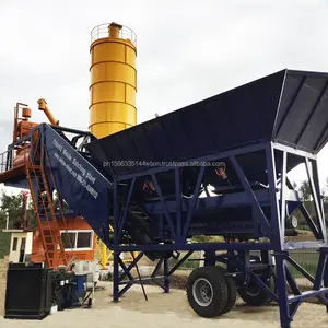 โรงงานผสมคอนกรีตอิฐซีเมนต์ปูพื้นแบบเคลื่อนที่ขนาด 25m3 พร้อมเครื่องผสมคอนกรีต js500 - Product Image 1