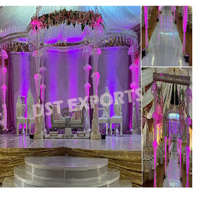 Elegance Indian <b>Wedding</b> Decor Crystal Mandap South Indian <b>Wedding</b> Acrylic Mandap New Design Acrylic & Crystal <b>Wedding</b> Mandaps NZ - Product Image 1