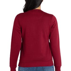 Sweat-shirt d'hiver pour femme de haute qualité, 100% coton, design personnalisé, col rond doublé avec logo frontal, tissu polaire - Product Image 2