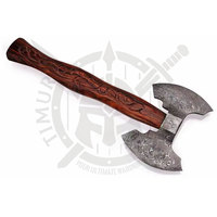Handgefertigte Wikinger-Axt aus Kohlenstoffstahl mit Rosenholzgriff, Industriequalität, Maßanfertigung ODM/OEM, Geschmiedet, Hochwertig, 20 Zoll, 1,5 KG