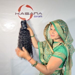 Paquete vietnamita crudo 100% máquina Procesamiento de trama doble ninguno fabrica extensiones de cabello humano trenzado crudo de onda profunda - Product Image 2