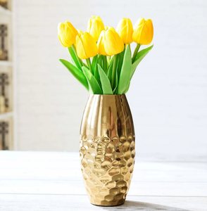 Jarrón de metal de primera calidad con atractivo decorativo perfecto para mejorar los interiores minimalistas modernos o industriales del hogar - Product Image 2