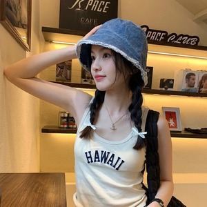 Chapeau bob rétro en denim délavé pour homme, chapeau de pêcheur pliable tendance pour le cyclisme décontracté, les fêtes, les voyages, le jersey, l'extérieur - Product Image 6