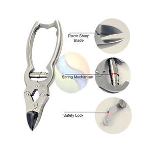 Pince à cuticules professionnelle en acier inoxydable allemand avec lames à joint en boîte tranchantes, pince à ongles et à cuticules robuste, fabrication - Product Image 5