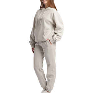 Ensemble de survêtement d'hiver pour femmes motif solide survêtements en polaire col montant séchage rapide respirant 2 1 Design - Product Image 3