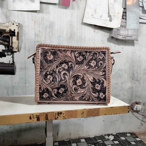 กระเป๋าถือสะพายข้างแบบตะวันตกกระเป๋าโท้ทหนังวัวคุณภาพสูงมีซิปกันน้ำเครื่องมือออกแบบด้วยมือสินค้าใหม่ฤดูใบไม้ร่วง2025 - Product Image 6