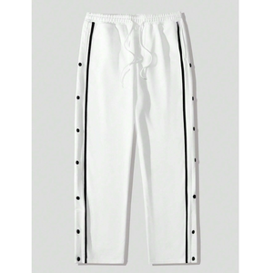 Wholesale OEM Service Men's Winter Casual Sweatpants-Eco-Friendly 100% Cotton Canvas Fleece Thickness <b>Elastic</b> Waist <b>Lace</b>-Up - Product Image 6