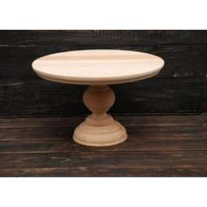 Support à gâteau en bois magnifiquement conçu avec des sculptures artistiques et une texture de bois naturel pour les tables de dessert de mariage vintage - Product Image 2