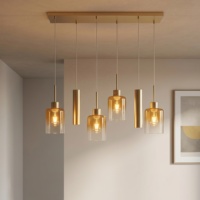 Lustre moderne à 6 têtes réglables pour îlot de cuisine, table à manger, salon, style européen