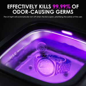 Nettoyeur à ultrasons direct d'usine avec capacité de réservoir de 255ml 4 modes de nettoyage bijoux pièces en métal articles personnels - Product Image 6