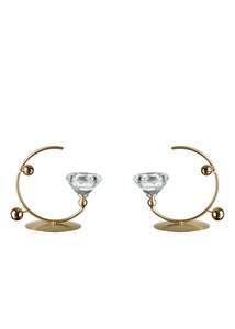 Elegant Metal Candle Stand Premium Home Styling and Romantic Wedding Table Centerpiece for Christmas and <b>Other</b> Special Events - Product Image 3