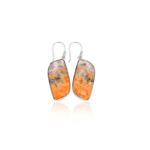 New Arrival Boho Bumble <b>Bee</b> Jasper Gemstone Earring Hot Selling Brass Silver Plated Dangle Drop Earrings For Women <b>Gifts</b> Jewelry - Product Image 1