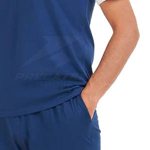 Meilleures ventes Ensemble t-shirt et short deux pièces décontracté pour hommes Logo personnalisé respirant pour l'été - Product Image 6