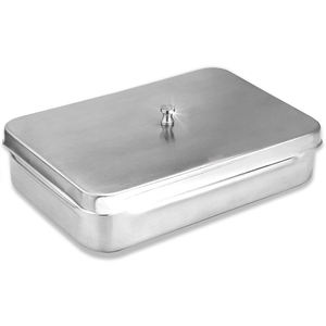 Caja de almacenamiento para instrumentos dentales quirúrgicos con tapa en acero inoxidable 304 de Fentex Surgical Instruments - Product Image 1
