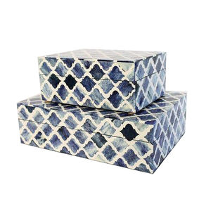 Joyero de madera decorativo hecho a mano de calidad duradera, diseño personalizado, embalaje de regalo de Navidad, caja de baratija decorativa - Product Image 1