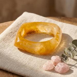 MN Exports Artisan Resin <b>Bangle</b> <b>Bracelet</b> for Women Handmade Contemporary Fashion Jewelry Uttar Pradesh Lightweight Gift for - Product Image 1