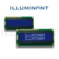 Modul OLED Mono STN Negatif 2.27 Inci 16x2 Tipe Karakter 85.0x30.0 Konektor Pin COB 8-bit Paralel Transmisif Putih