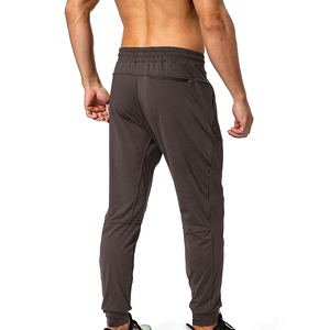 Men's <b>Brown</b> Elastic Waist <b>Jogger</b> Pants With Side Pockets Breathable Casual Fit Autumn Wear - Product Image 4