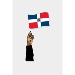 Customizable Republic Dominicana <b>Pocket</b> Flag Digital Printing Cotton Nylon <b>Plastic</b> Silk Material Custom Logo for Insurance End - Product Image 1