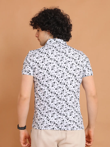 เสื้อยืดคอโปโลแขนครึ่งแขนผ้าฝ้าย100% พรีเมี่ยม, เสื้อยืดอเนกประสงค์ใส่สบายยืดได้สวมใส่สบายพิมพ์ลายดิจิตอล - Product Image 6