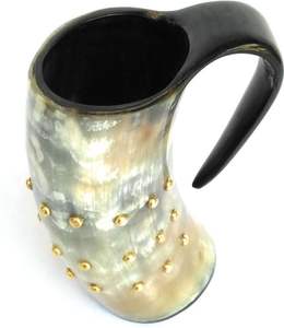 <b>Cheap</b> Wholesale Custom Logo Viking Horn <b>Mug</b> Drinking Horn <b>Mug</b> Tea and Coffee <b>Mug</b> Agate Natural Crafts From India BY HF CRAFTS - Product Image 4