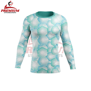 Camisa de baño de protección solar anti UV personalizada de manga larga Rashguard de compresión Rash Guard con diseño gráfico Baselayer - Product Image 6