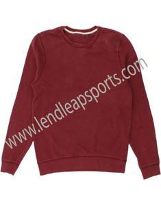 OEM Blanc Coton Crewneck Plain Sweatshirts Matériaux originaux Pull Hommes Sweat Wear Broderie O Neck Shirt - Product Image 2