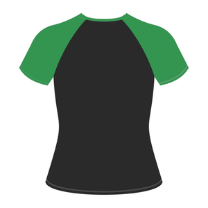 Camiseta Negra 08 Pretty Girl con Mangas Raglán, Ropa de Hermandad Griega, Ropa Universitaria Rosa y Verde para Mujer, Estilo Hermandad Griega - Product Image 2