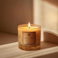 Parfum de soja décor à la maison de marque privée arôme de luxe bougie parfumée échantillon original disponible 180g boîte personnalisée cire de soja en gros