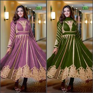 ชุดเดรสปักเลื่อมผ้าจอร์เจียสำหรับผู้หญิงชุดงานปักลวดลายสวยงาม - Product Image 6