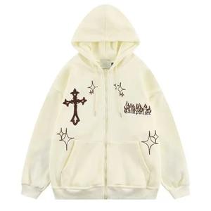 คุณภาพสูง OEM ผู้ชายที่กําหนดเองผ้าฝ้ายขนแกะเสื้อกันหนาวหมวกฤดูหนาวปัก Hoodies ขนาดใหญ่ - Product Image 2