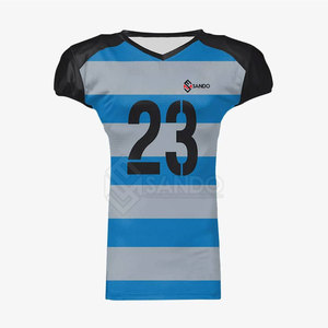 Ropa Deportiva, Jersey de Fútbol Americano de Color Sólido, Secado Rápido, Transpirable, Manga Corta, Talla Grande, Corte Ajustado para Hombre - Product Image 1