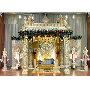 Grand Mariage Tamilien Kanyadanam Mandap Configuration de Mariage Indien du Sud Manavarai Mandapam Mariage Traditionnel Manavarai Mandap USA - Product Image 1